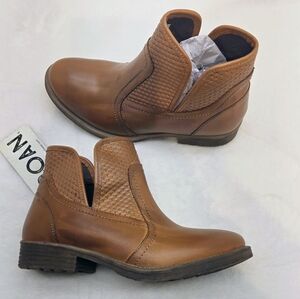 Roan Bed Stu Ankle Boots Gossip Tan Nappa‎